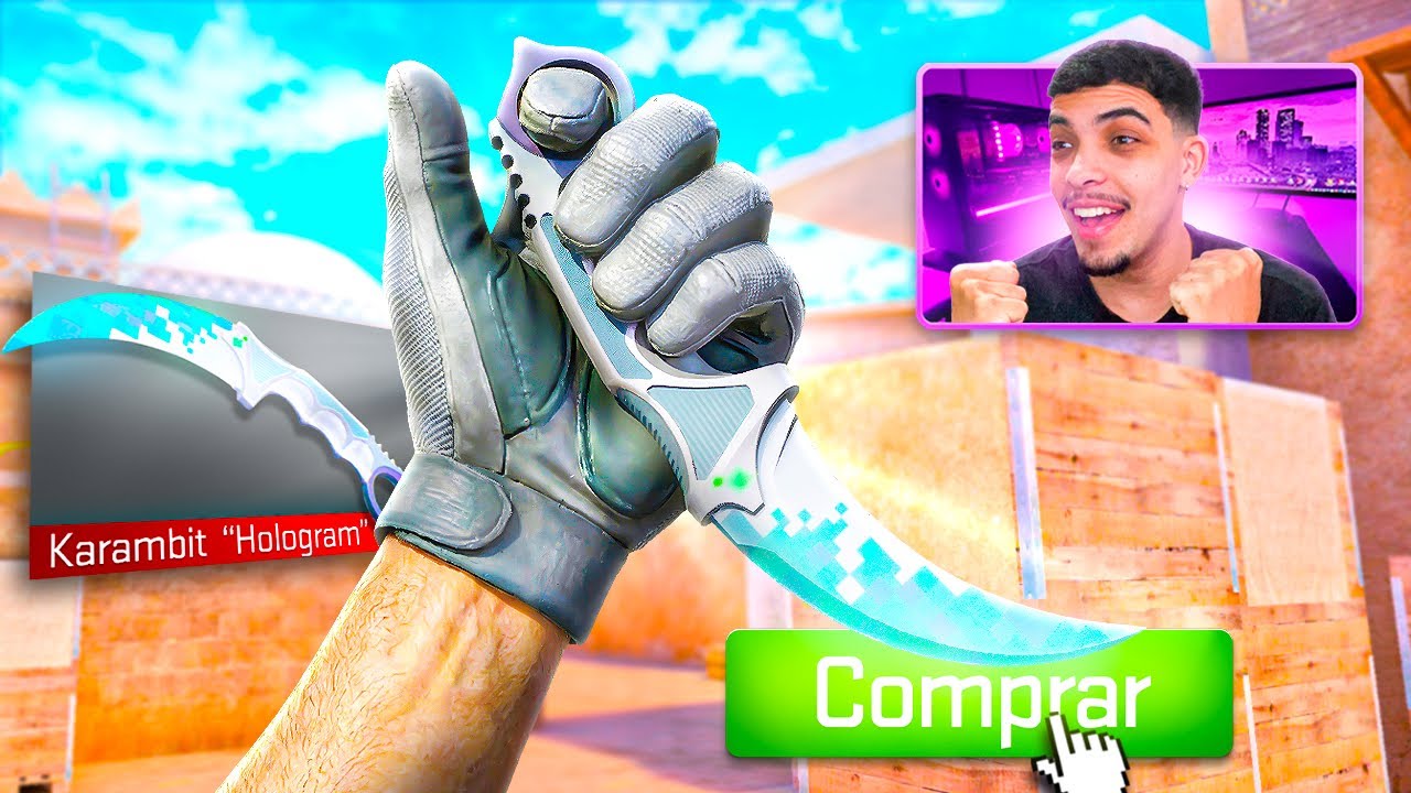 COMPREI a NOVA KARAMBIT “Hologram” E PUXEI UMA RANKED ABSURDA!!!