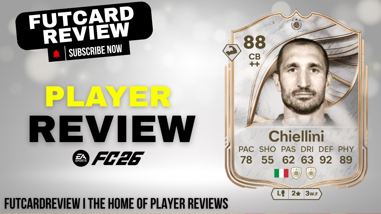 🧱 88 ICON CHIELLINI Review | The Italian Wall in EA FC 26! 💪  | ICON Defender Test & Gameplay