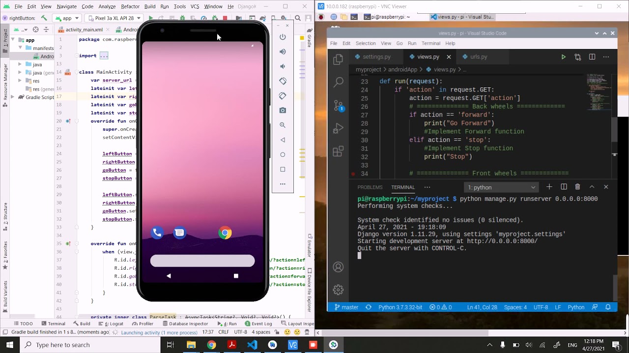 Android App communication with Raspberry Pi
