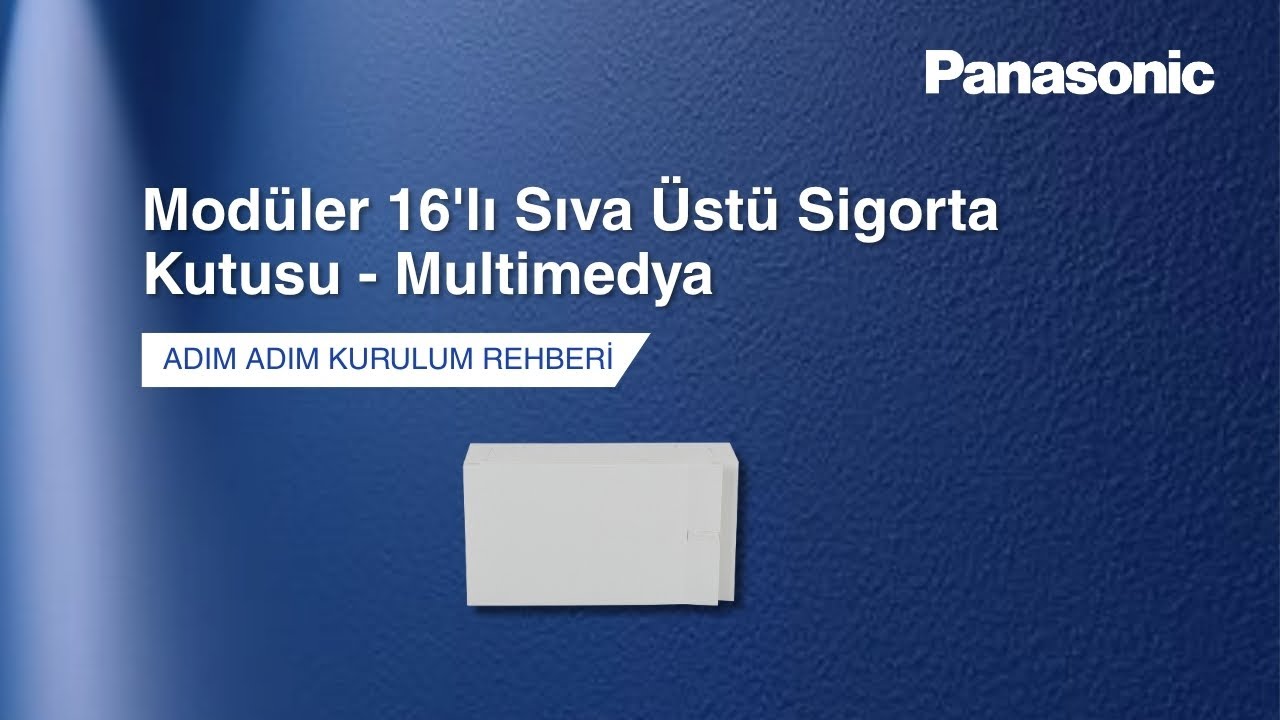 Modüler 16'lı Sıva Üstü Sigorta Kutusu - Multimedya | Montaj Rehberi