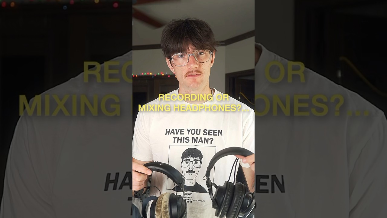 Recording vs. mixing headphones&hellip; #musicproducer #musician #bedroomproducer #headphones #musicgear