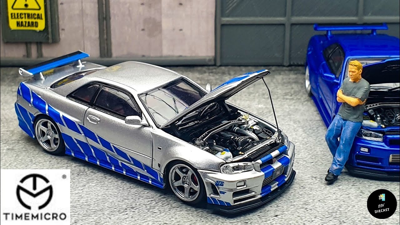 Nissan Skyline GT-R R34 Z Tune 2 Fast 2 Furious with Brian by Time Micro | UNBOXING and REVIEW