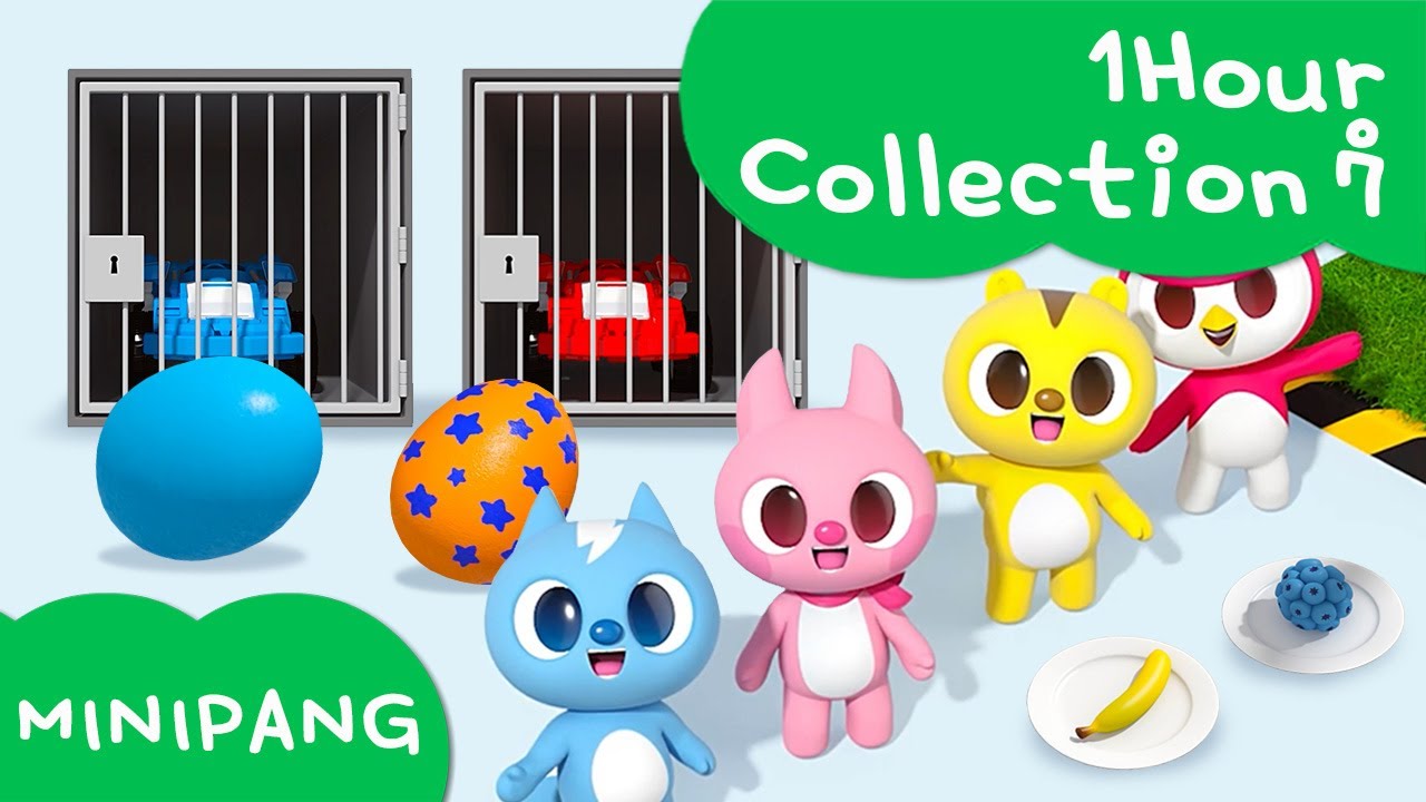 Learn words with MINIPANG | 1Hour Collection 7⭐ | MINIPANG TV 3D Play