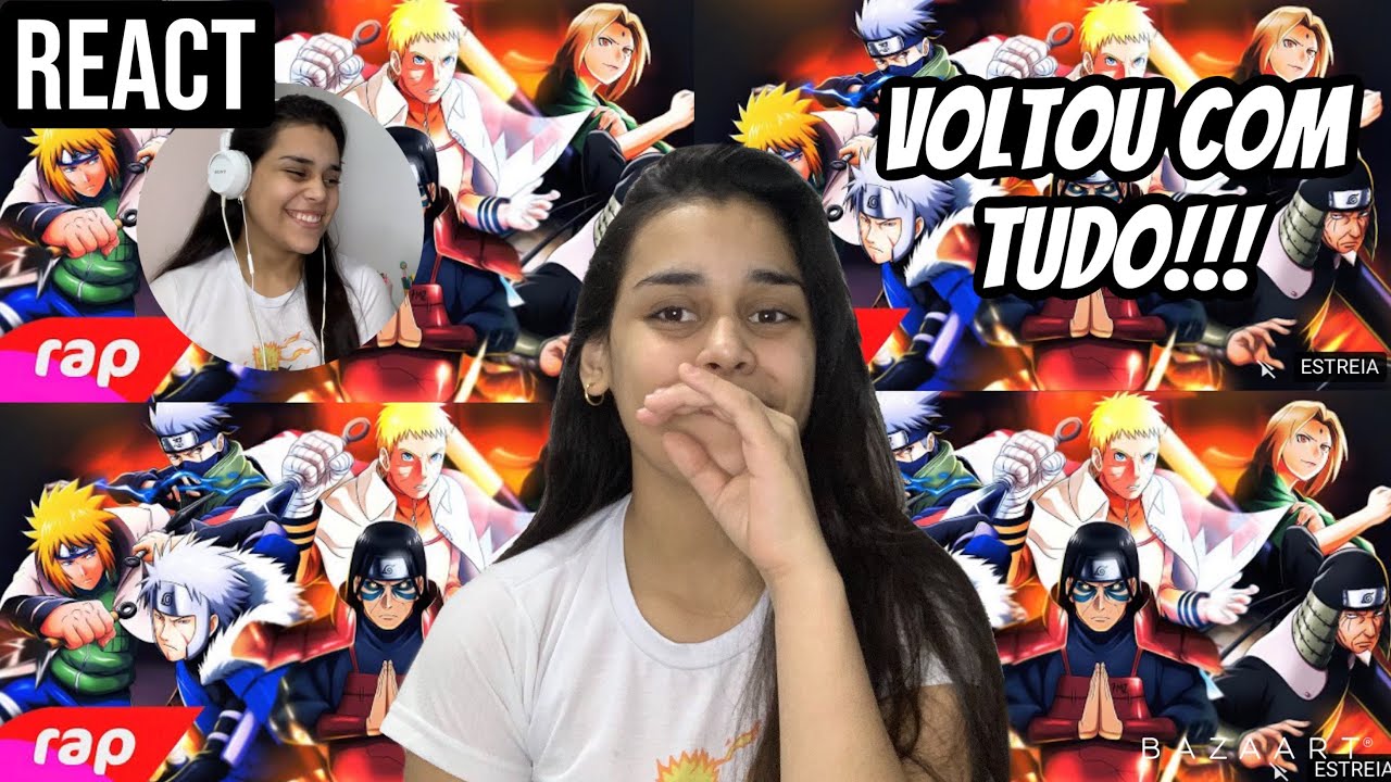 REACT | Rap Dos Hokages (Naruto) - A VONTADE DO FOGO | NERD HITS | 7MZ