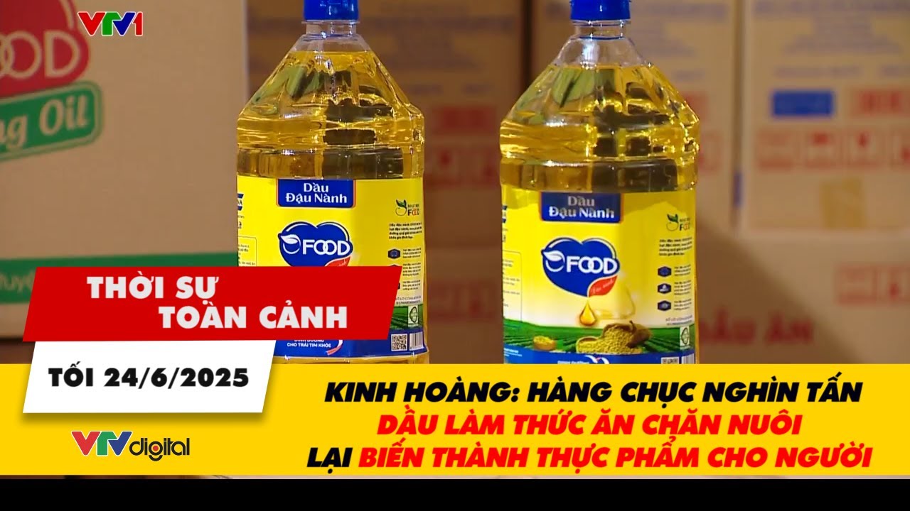 TSTC 24/6: Hàng chục nghìn tấn dầu làm thức ăn chăn nuôi lại biến thành thực phẩm cho người | VTV24