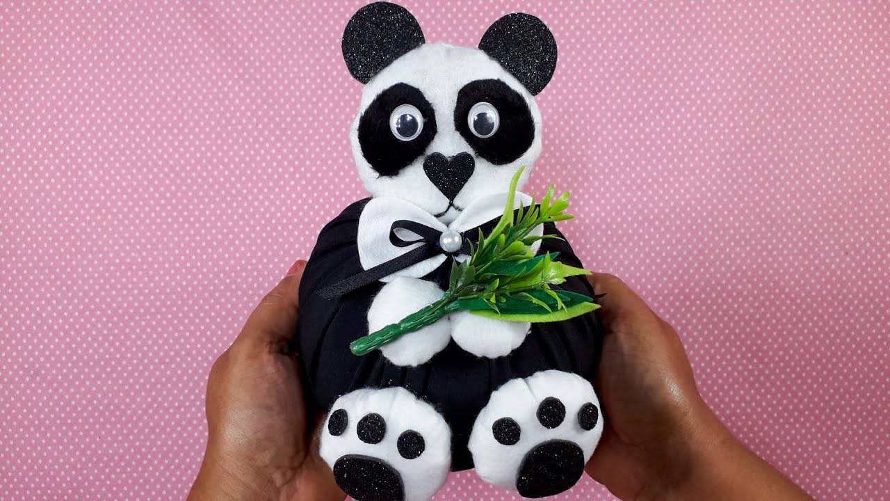 Peso de Porta Panda - Muito Fácil de Fazer