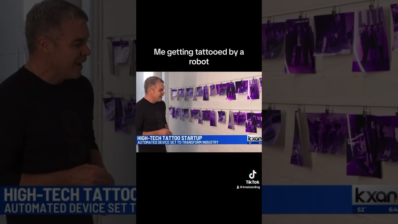 Getting Tattooed By a Robot #tattoo #tattoorobot #robot #ai