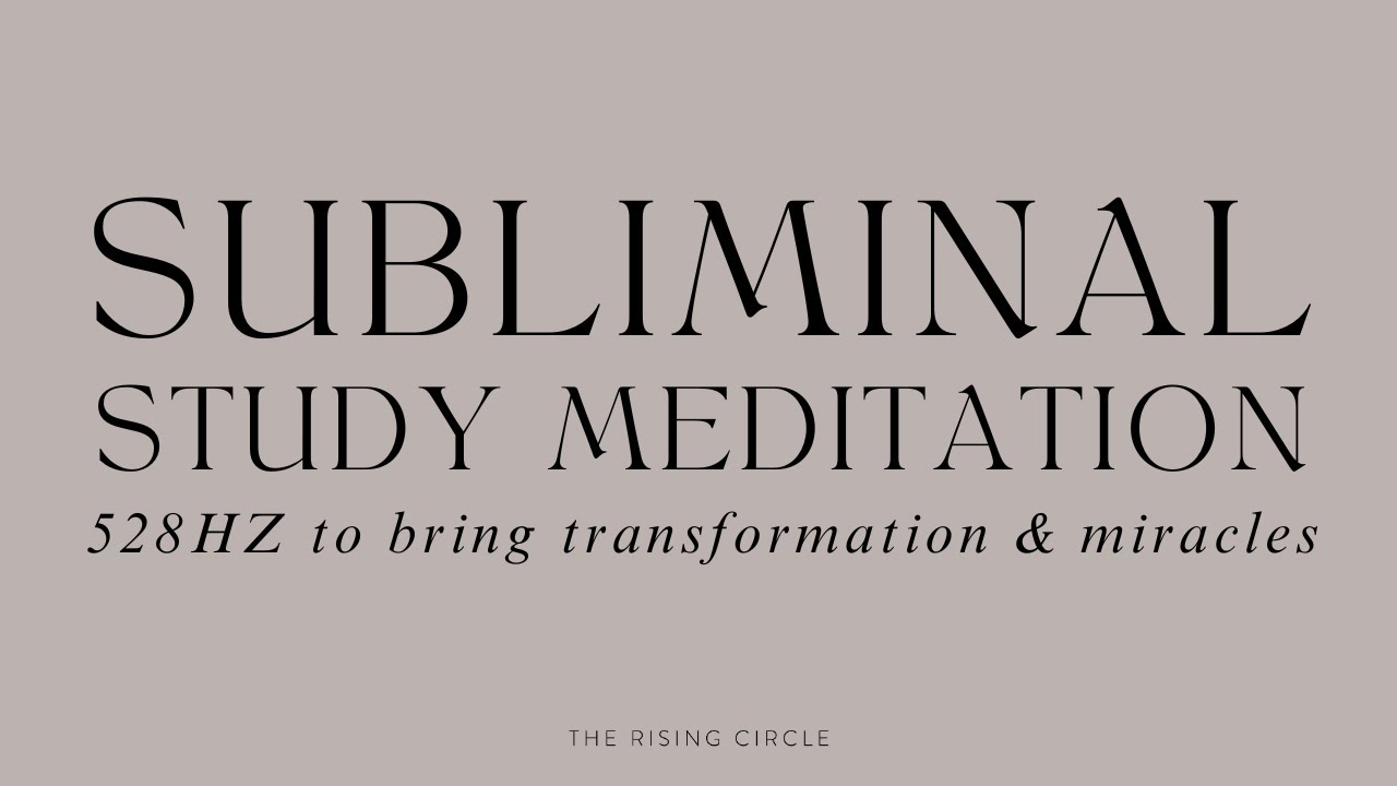 📓 3 HOUR MEDITATION MUSIC WITH SUBLIMINALS | 528 HZ TO BRING TRANSFORMATION + MIRACLES | TRC 📓