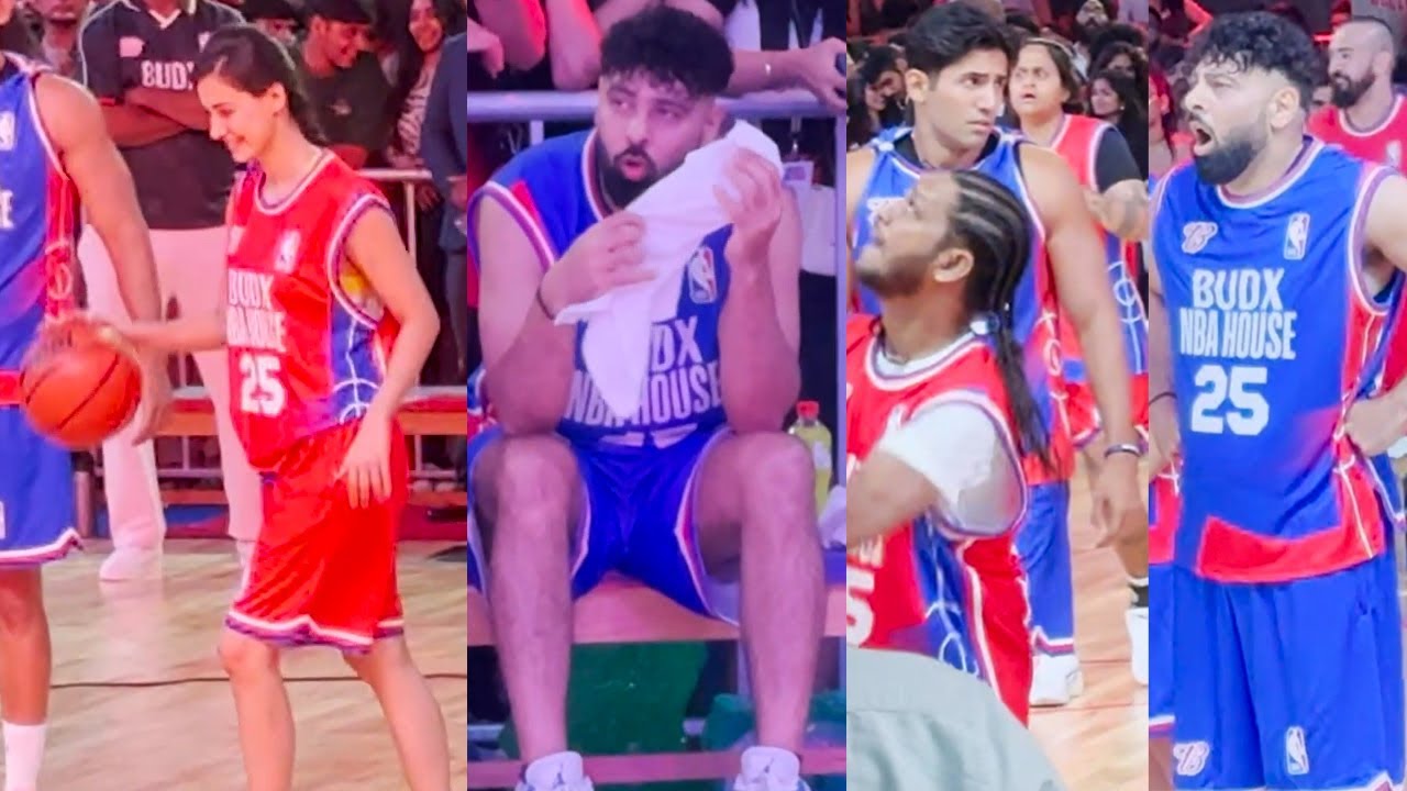 Disha Patani,Badshah,Anand S Ahuja,Rannvijay Singha,Derek Fisher & Gary Payton At The Budx Nba House
