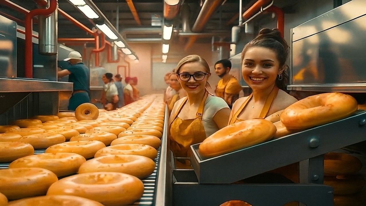 À l’Intérieur d’une Usine de Bagels – Comment des Millions de Bagels Sont Produits Chaque Jour