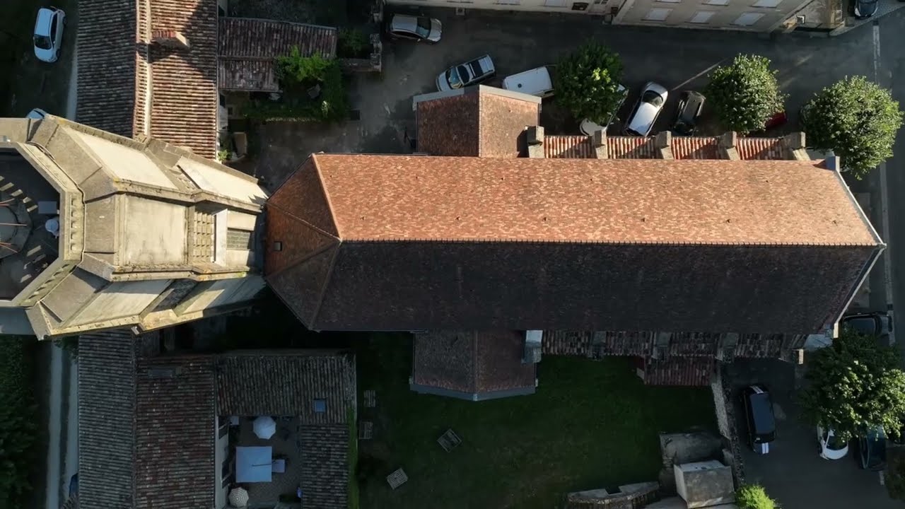 Tournon d'Agenais vue du ciel 2023
