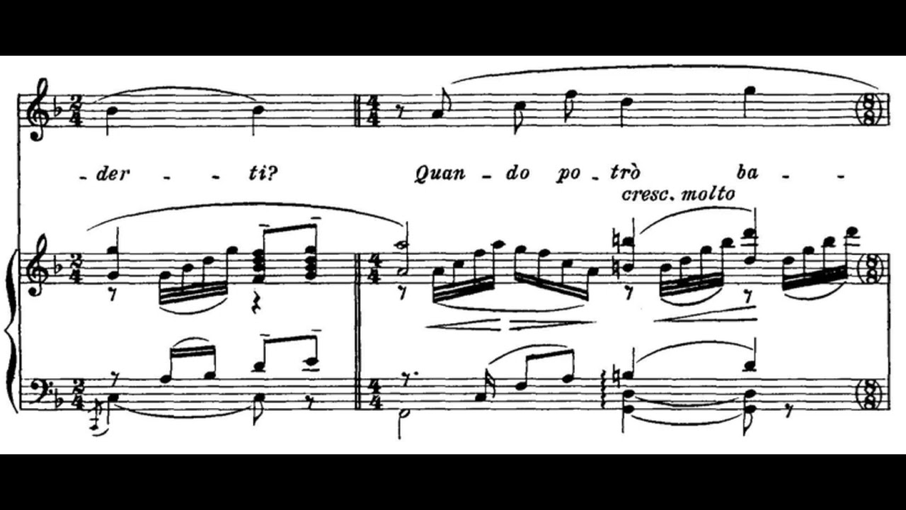 Senza mamma (Suor Angelica - G. Puccini) Score Animation