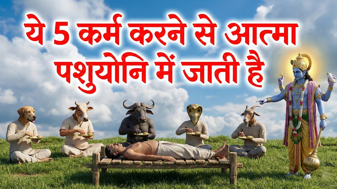 ये 5 कर्म करने से आत्मा पशुयोनि मे जाती है | गरुड पुराण |
