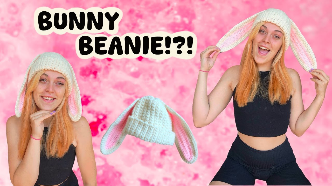 Easy Crochet Bunny Beanie Tutorial | How to Crochet Bunny Ears!