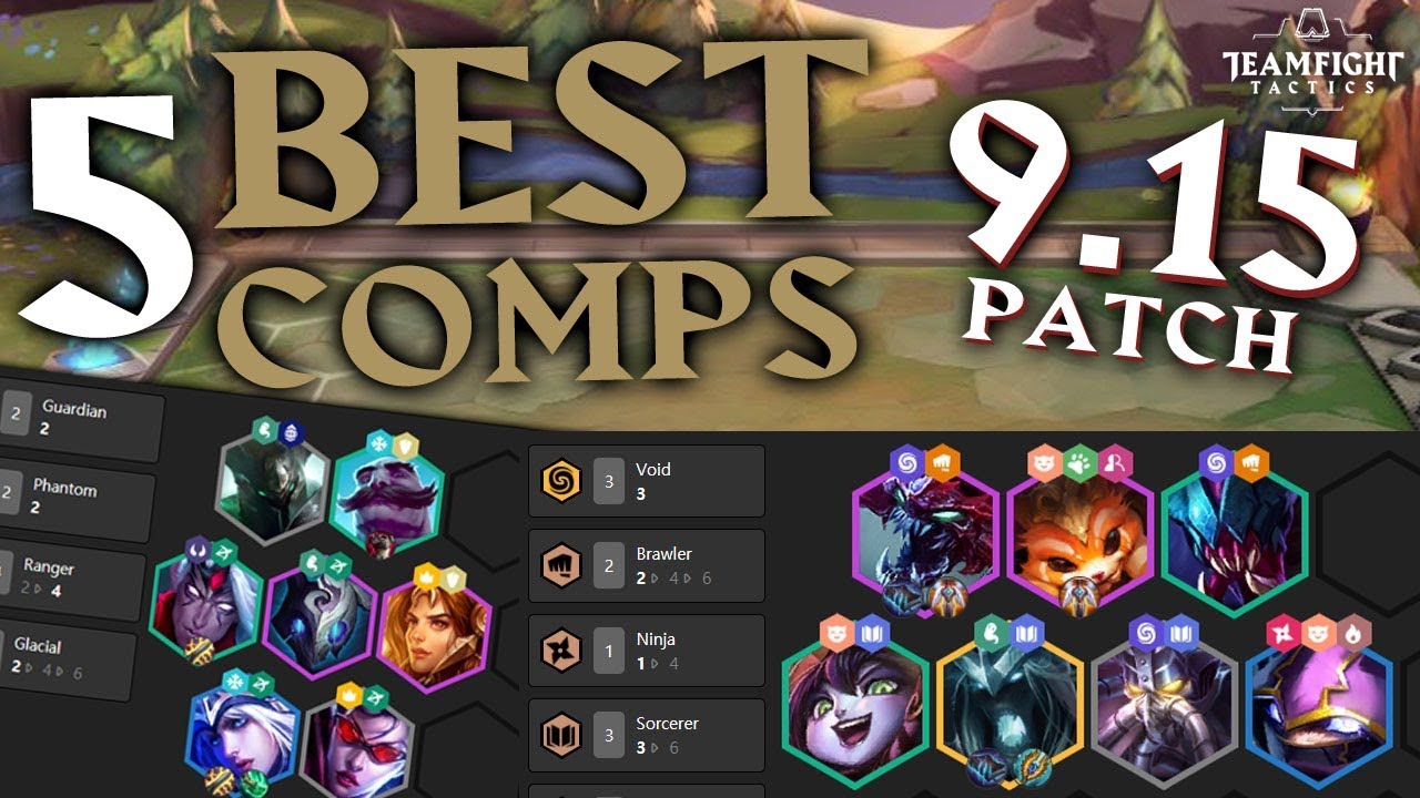Top 5 BEST Team Comps for RANKED in Teamfight Tactics Patch 9.15