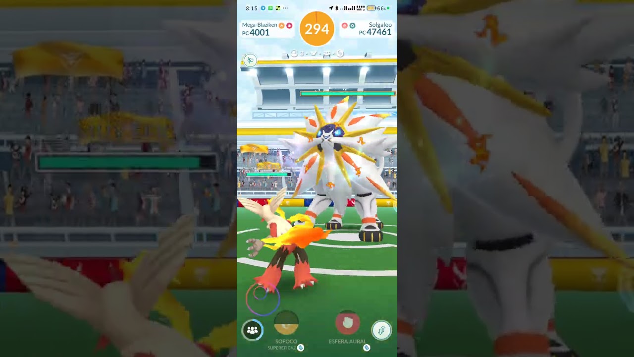 Derrotando a solgaleo 🌞 en Pokémon go con el poder del equipo #pokemongo #aprender #aprender
