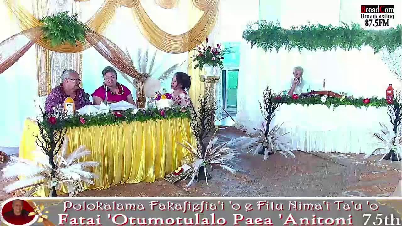Polokalama Fakafiefia'i 'o e Fitunima'i Ta'u 'o Fatai 'Otumotulalo Paea 'Anitoni.