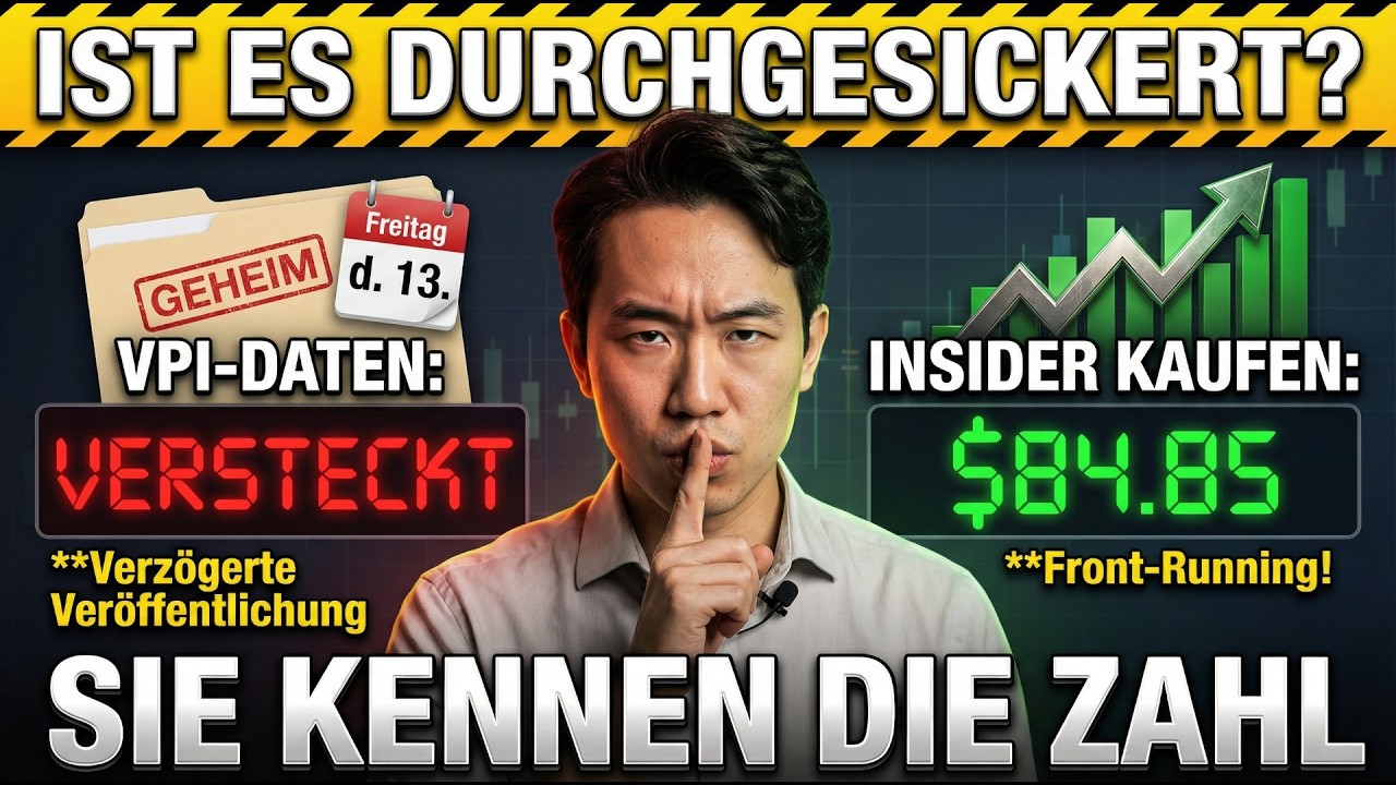 SIE WISSEN? Massive Käufe 24 Std. vor „versteckten“ Daten (CPI-Leak)…