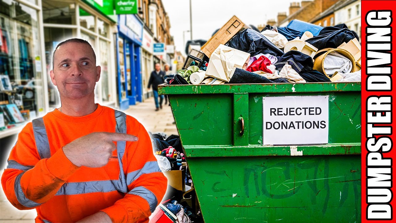 SHOCKING Things CHARITIES Throw Away in UK, DUMPSTER DIVING UK