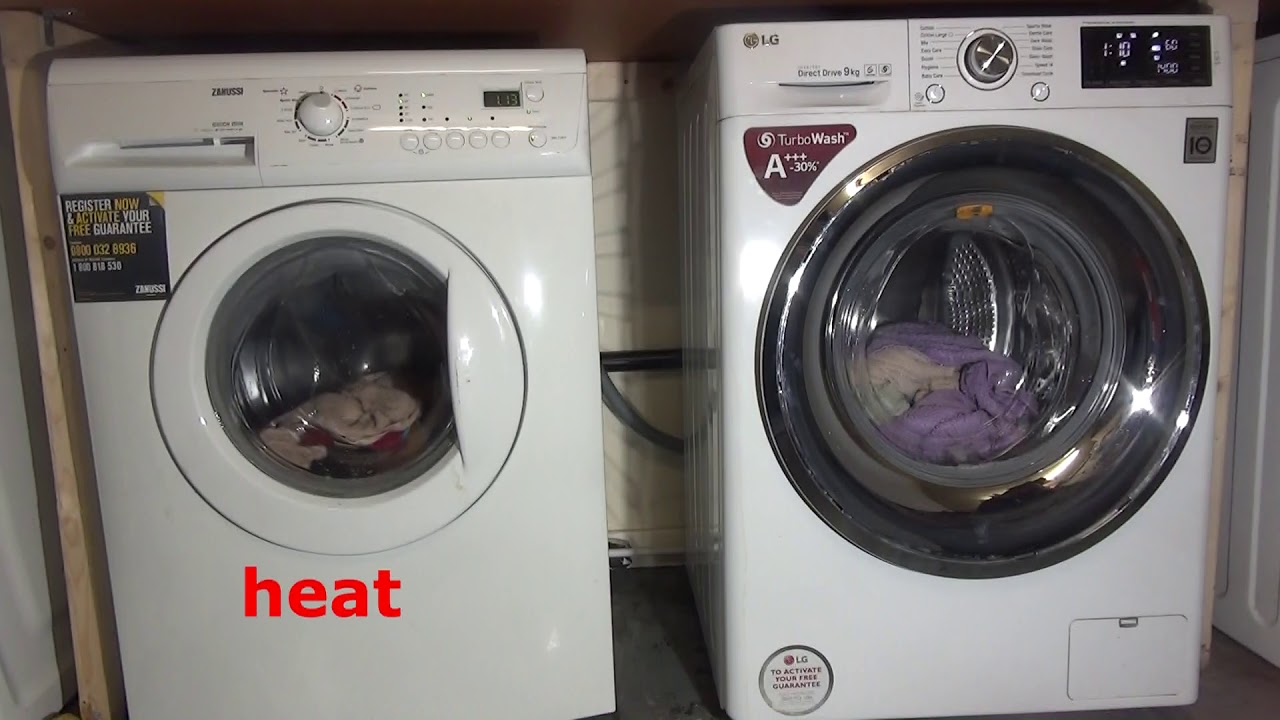 Wash Race No.222 : Zanussi vs LG - Cotton 60'c Turbowash vs Cotton 60'c Super Quick