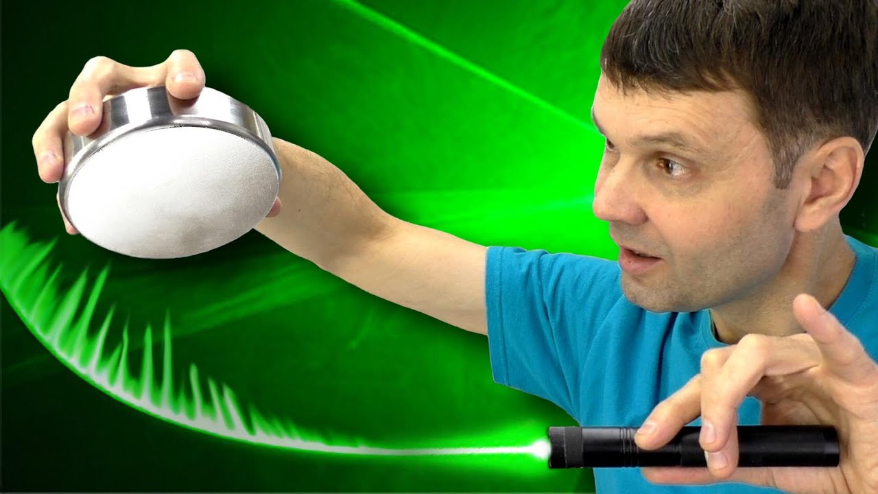 🔥 ЭКСПЕРИМЕНТ ЛАЗЕРНАЯ УКАЗКА И ОЧЕНЬ СИЛЬНЫЙ МАГНИТ  Experiment with Laser Pointer Игорь Белецкий