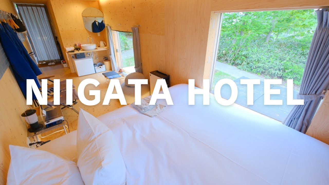 Отель на природе в Ниигате – штаб-квартира спа-центра Snow Peak Field Suite – отель в Японии