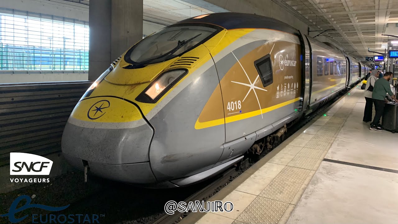 L’Eurostar des JO n’4017-4018 à la Gare Lille Europe #1 | SNCF, Eurostar