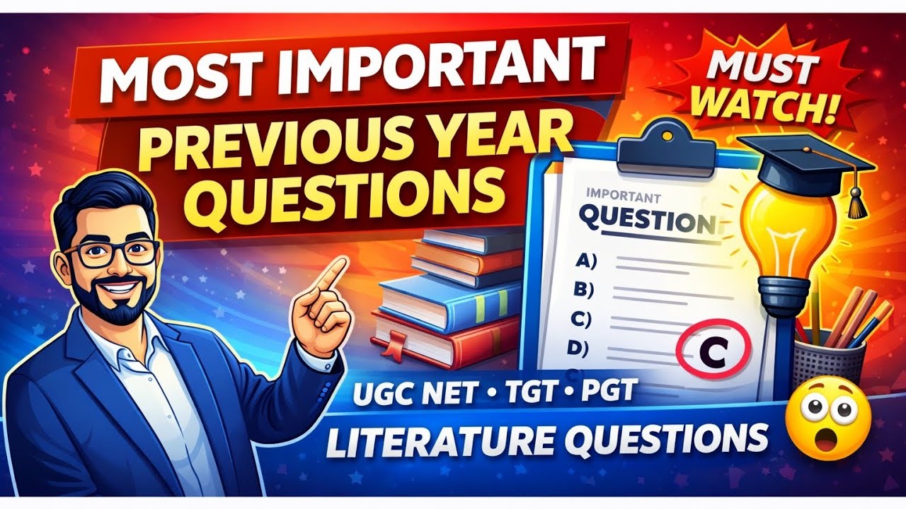 Most important net / pgt tgt English literature Question