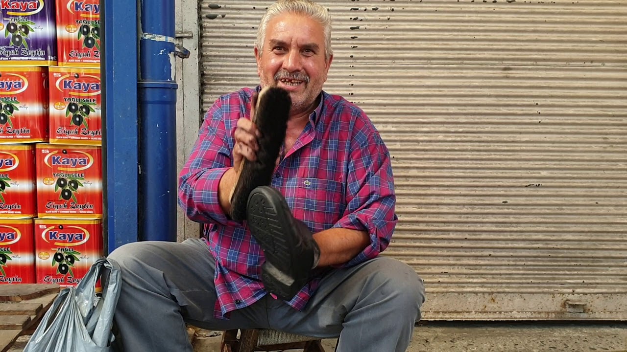 Ayakkabı boyama dersi