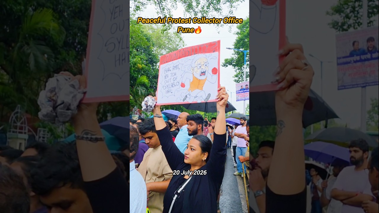 Peaceful protest pune collector office pune station cjp sonam wangchuk against corrupt education