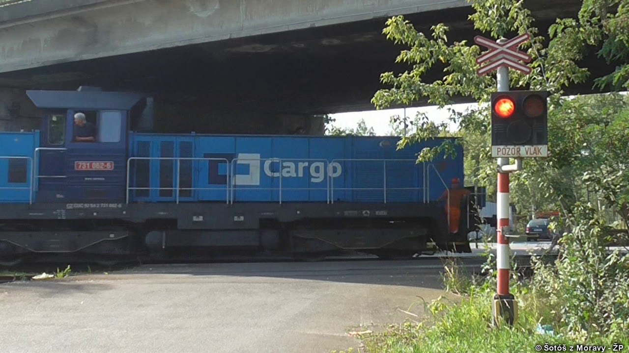 Železniční přejezd Řečany nad Labem (vlečka / výstražníky AŽD 71) │ 20.7. 2018