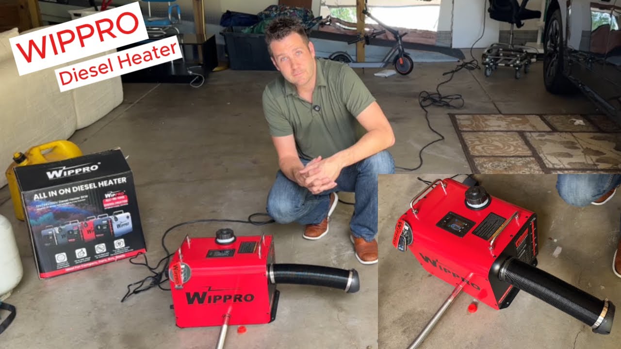 WIPPRO Diesel Heater 8KW All in One 12V 24V 110V Remote