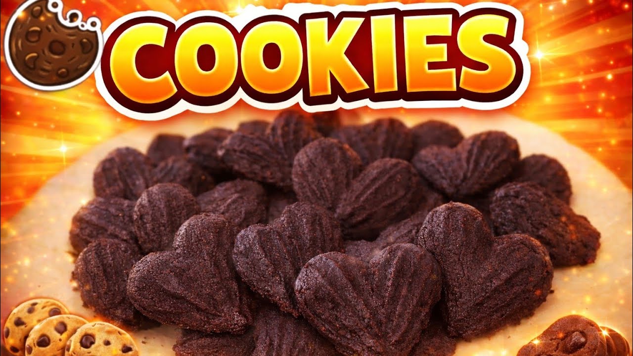 Soft & Crispy Chocolate Cookies Recipe | Easy Homemade Cookies