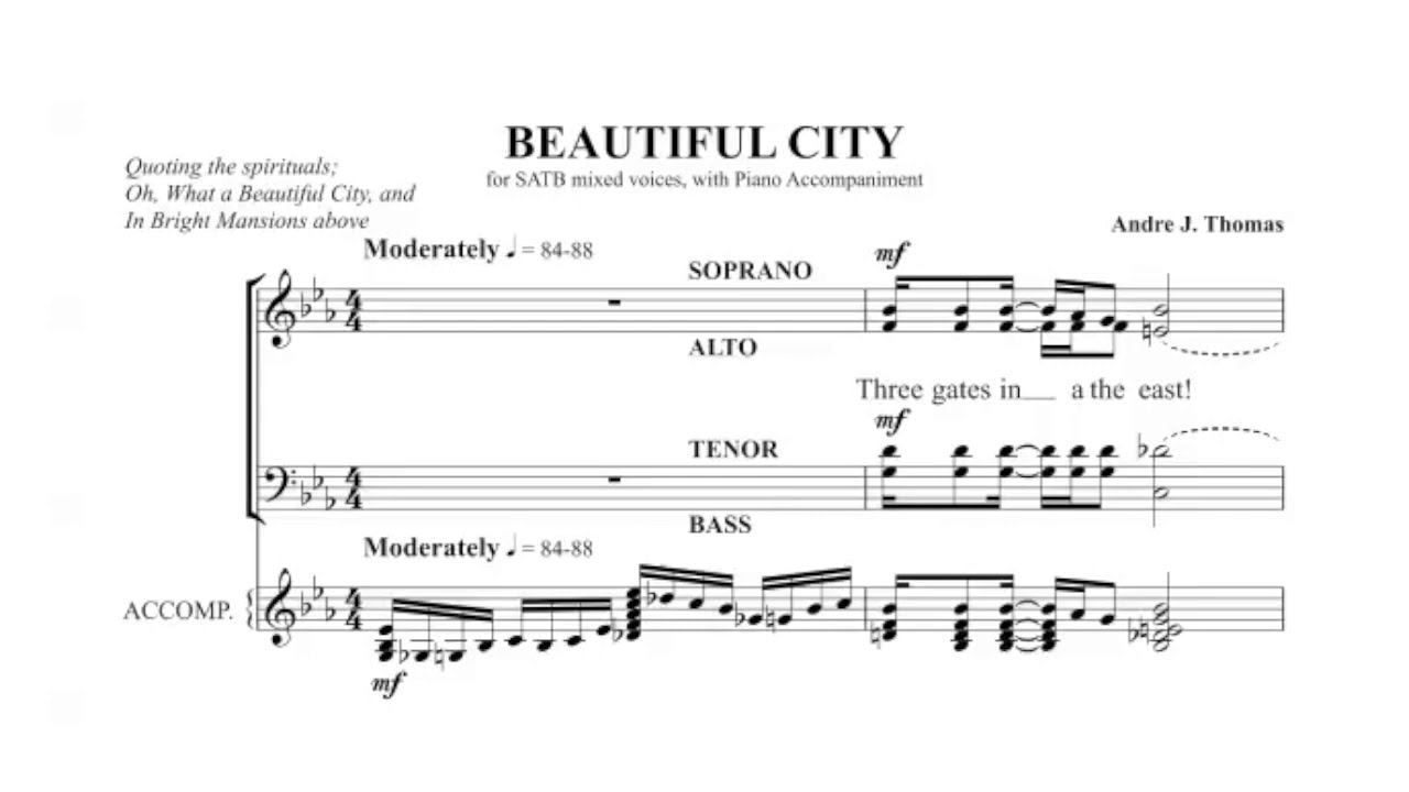 HD Beautiful City (Andre J. Thomas) - 안산시립합창단
