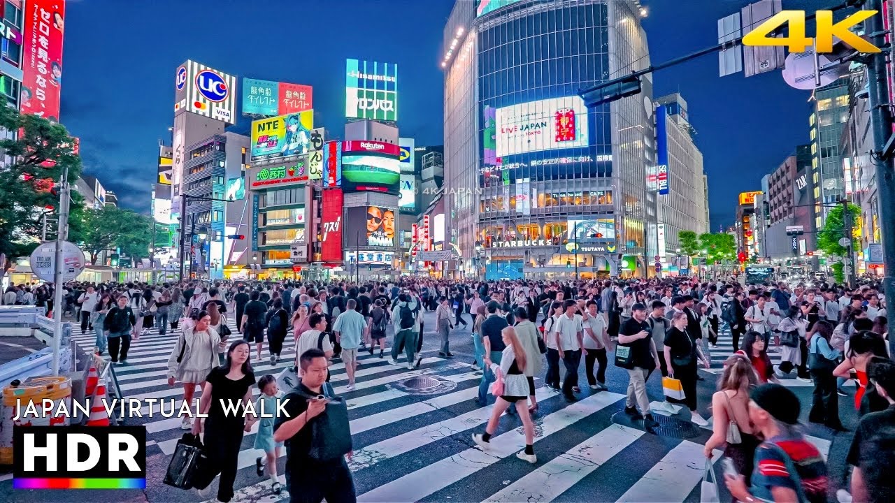 Japan: Tokyo Harajuku to Shibuya Walking Tour &bull; 4K 60fps HDR