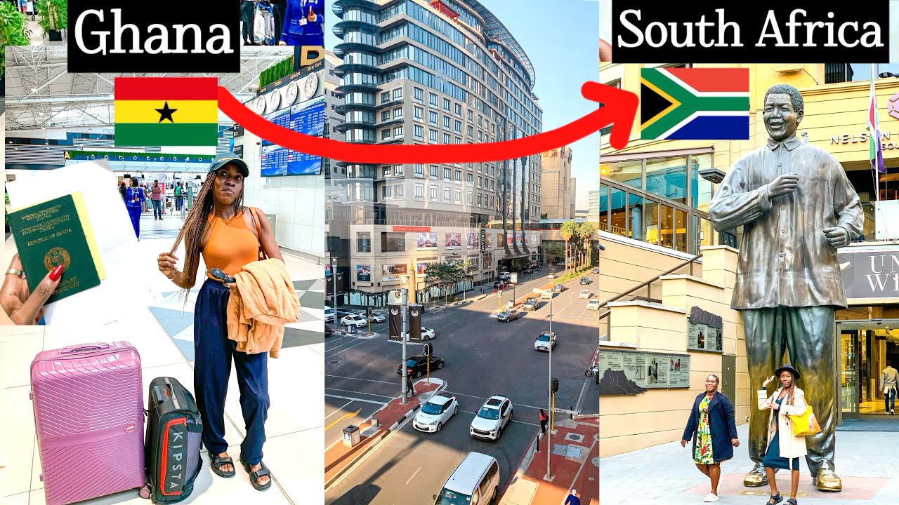 TRAVEL VLOG: Fly with me to South Africa 🇿🇦 - Accra airport, Sandton city & more| Ohhyesafrica