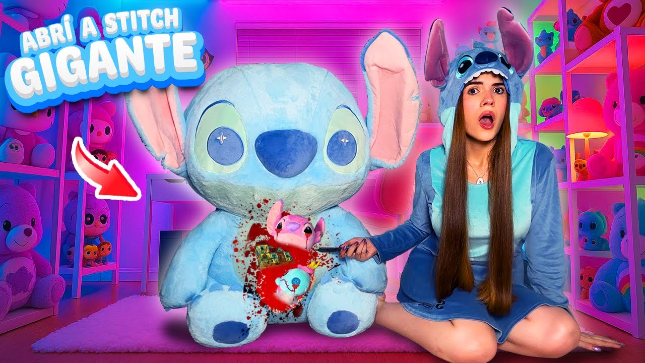 ABRÍ el PELUCHE más GIGANTE de Stitch y descubrí su lado MALVADO😱 (Lilo y Stitch) | Ani Cat😻