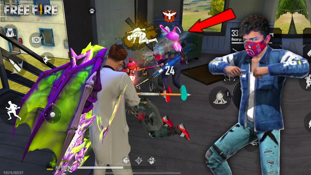 ME ENFRENTO A UNA ESCUADRA COMPLETA SOLO CON ESCOPETA!! FREE FIRE