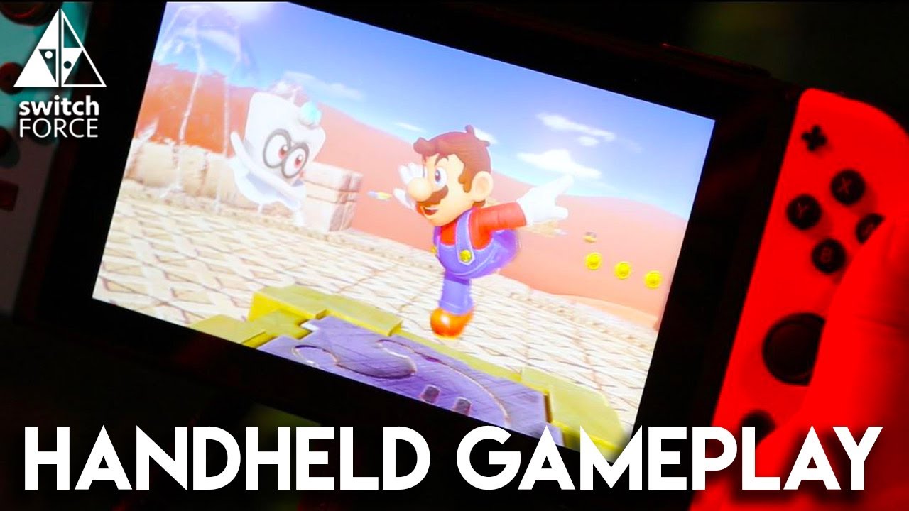 Super Mario Odyssey Switch Handheld Gameplay