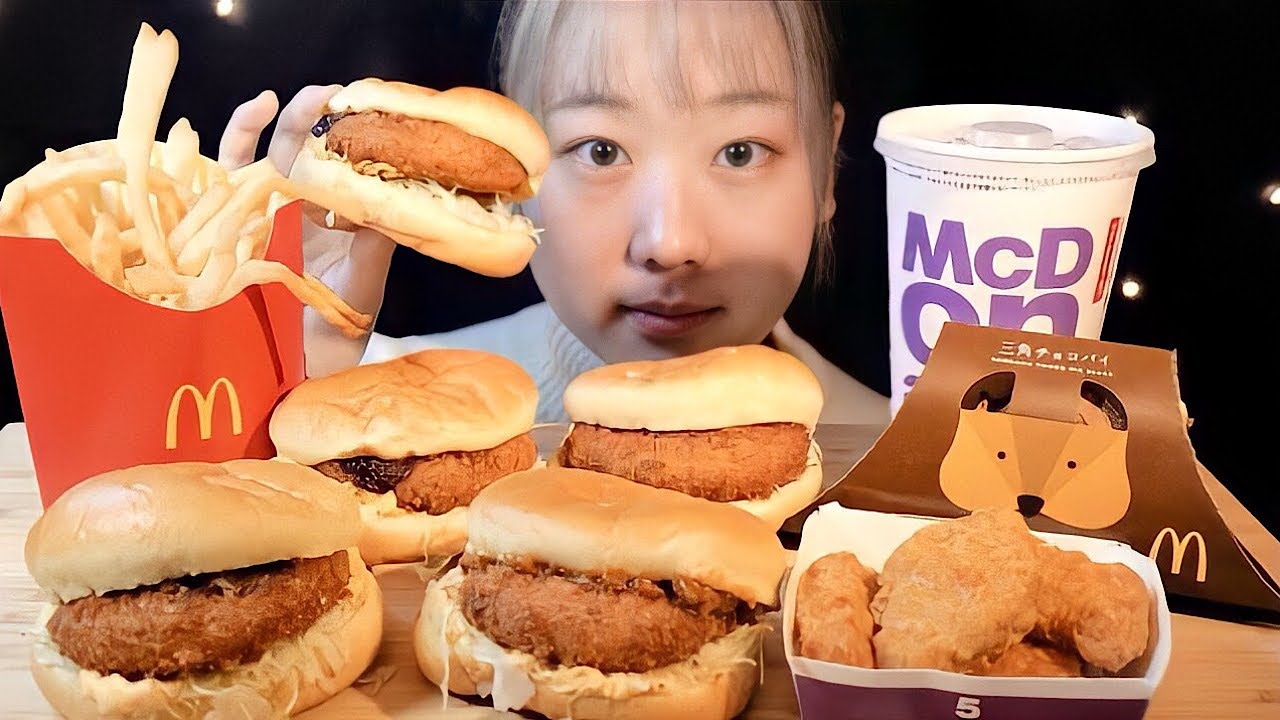 ASMR グラコロ McDonald's 맥도날드【咀嚼音/Mukbang/Eating Sounds】