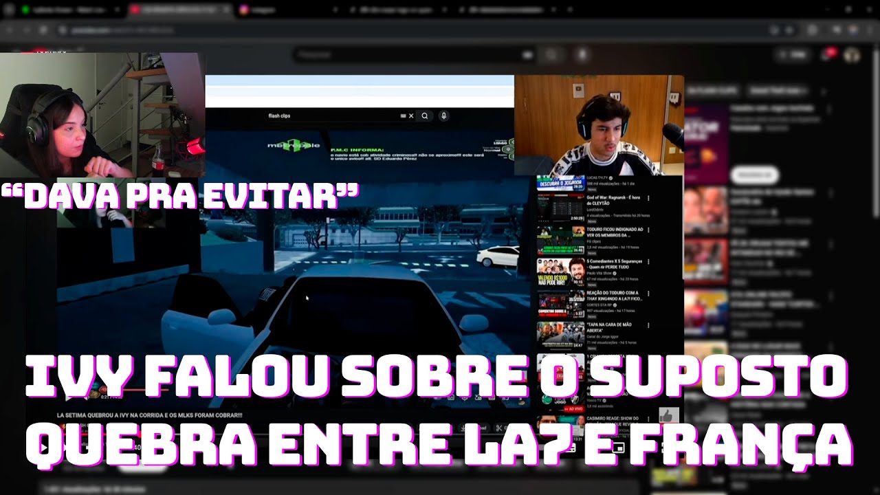 IVY REAGINDO AO RENATO FALANDO SOBRE O SUPOSTO QUEBR4 ENTRE FRANÇA E LA7!!!