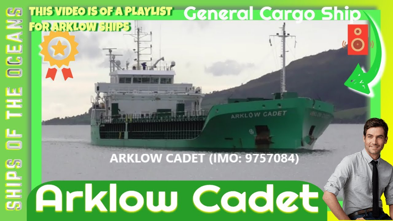 Arklow Cadet - General Cargo Ship arrives moored and departure Warrenpoint Harbour