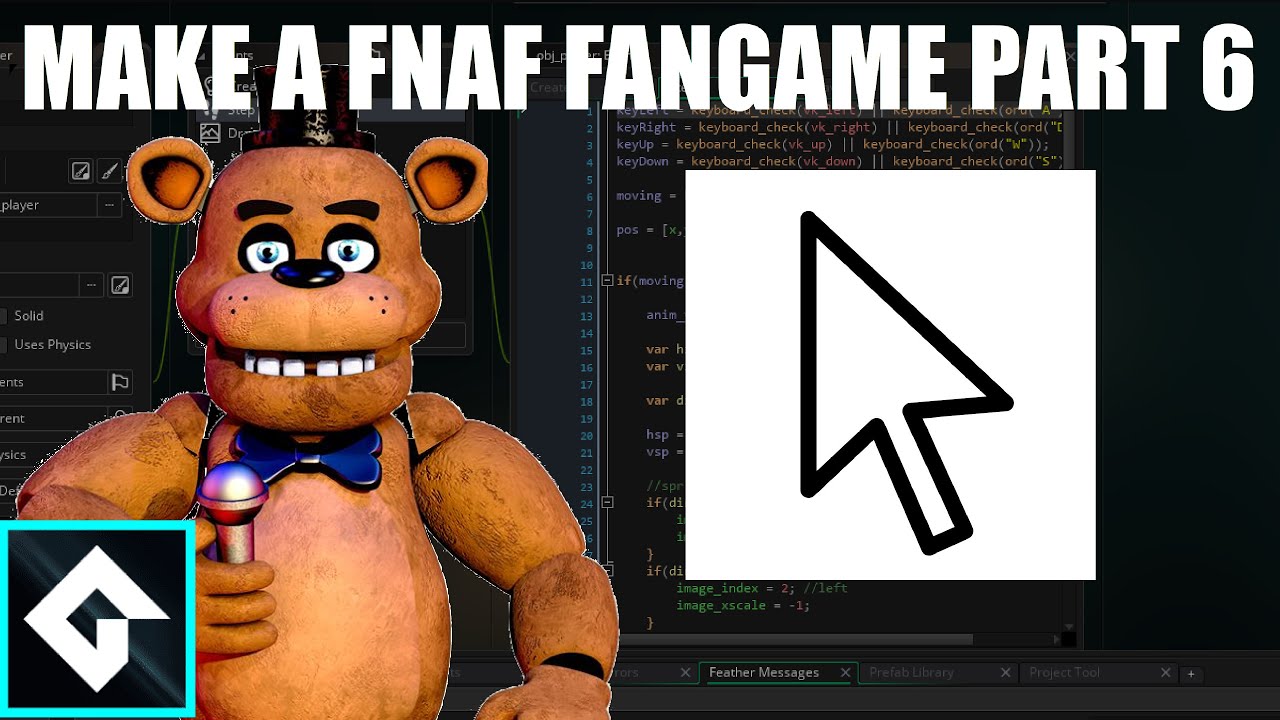 Gamemaker 2 Tutorial How to make a Fnaf Fangame [part 6] : Menus and winning and losing