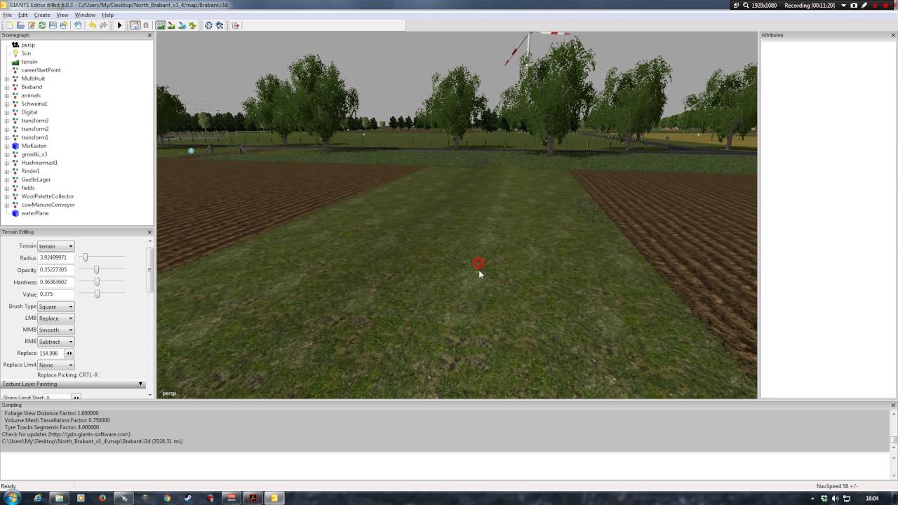 Field editing in Gaints Editor