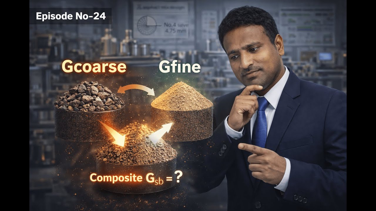MS-2 Chapter 5 Epi No-24 I Composite Gsb Calculation | One Stockpile ka Bulk Specific Gravity