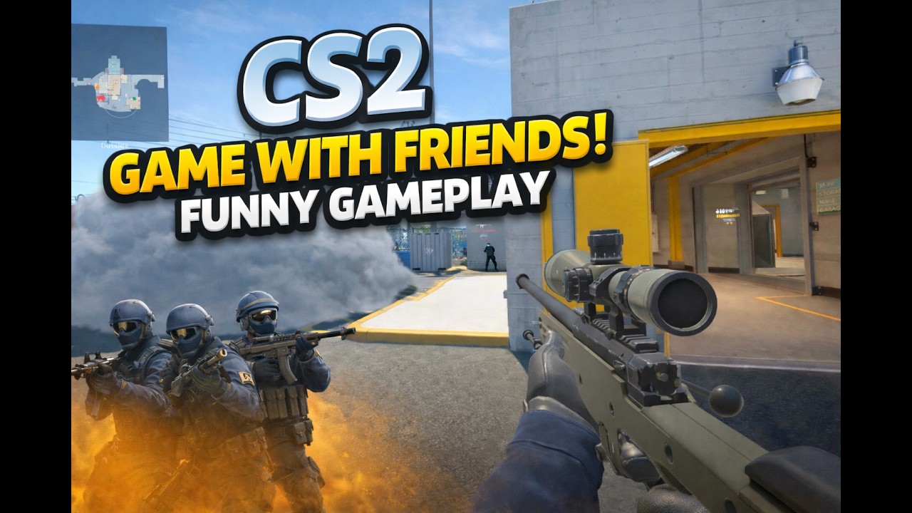 Rowdy gameplay with friends ✌️: Counter Strike 2 🔫