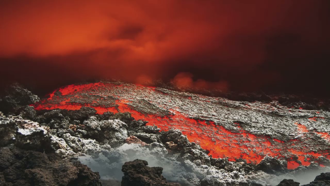 Sonido de lava de un volcán (8 HORAS)🌋 // Naturaleza ASMR Efecto de Sonido
