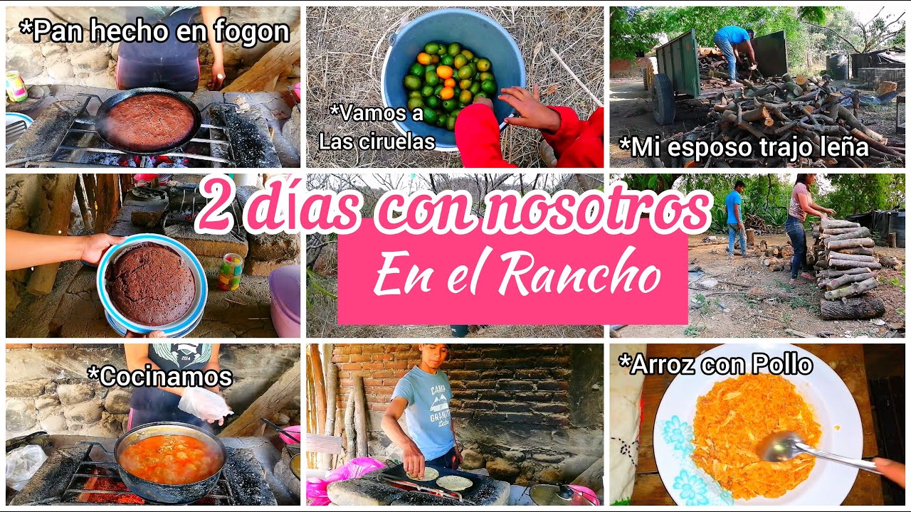 HACEMOS un PAN para PASTEL en la LUMBRE + VAMOS a las CIRUELAS a CASA de MIS PAPAS
