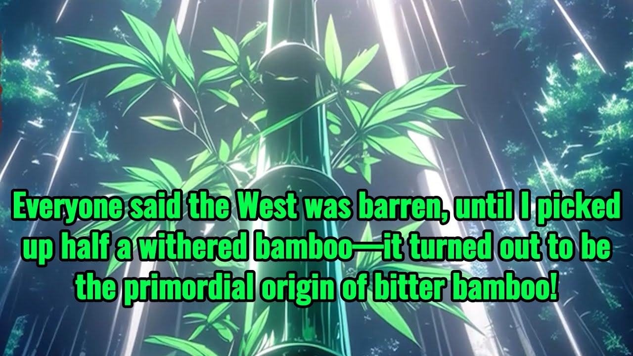 Everyone claims the West is barren, until I found a broken piece of withered bamboo.