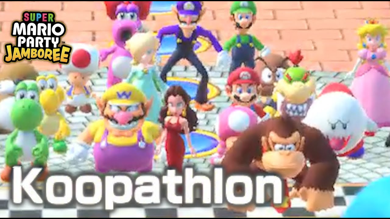 Super Mario Party Jamboree - Koopathlon (Bowserathlon) with Pauline クッパアスロン/Bowseratl&oacute;n Gameplay ITA